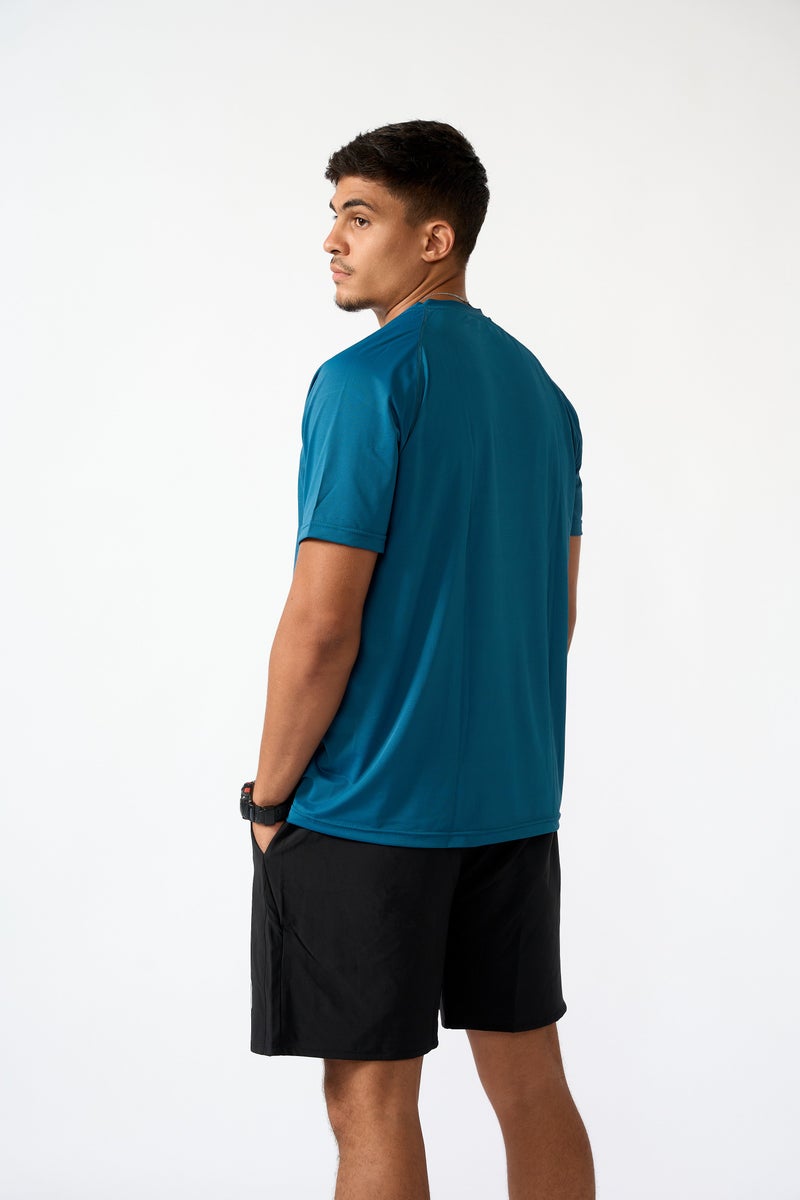 Beyond Men's Steel blue essential T-shirt - Image 3
